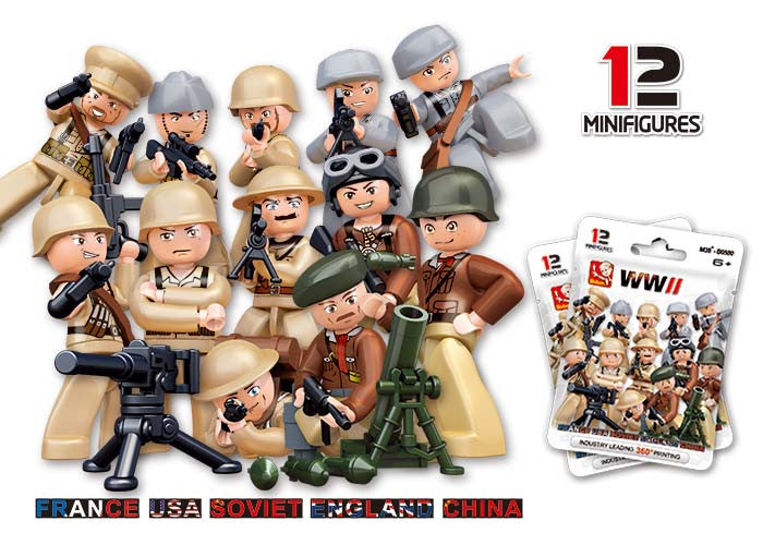 WWII mini figure - 1 blister pack (M38-B0581A)