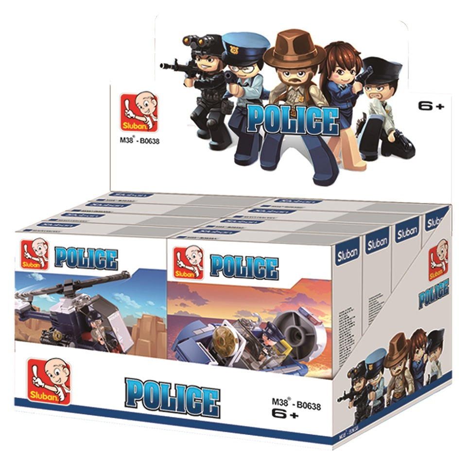 Police 4 Mixed Designs (M38-B0638)