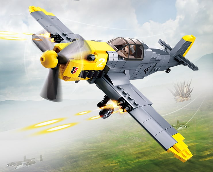 WWII German BF-109 Fighter 289 Pcs (M38-B0692)