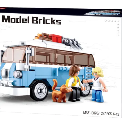 Sluban VW Mini Combi Van - Surfer Van Bus - 227 Pieces - ( ) (M38-B0707)