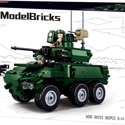 Sluban LAV Armored Vehicle - All Terrain Tank - 384 Pieces (M38-B0753)