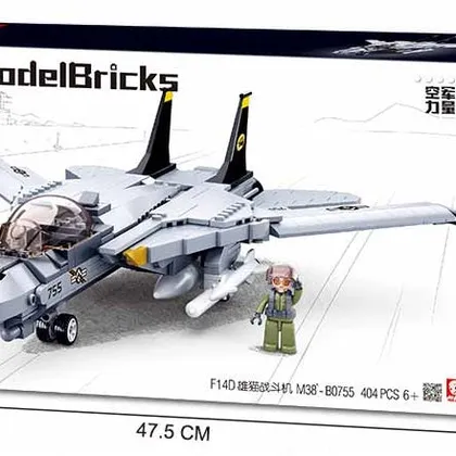 F-14 US Tomcat Fighter Jet - 404 Pieces (M38-B0755)