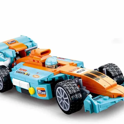 Racing Team Large Scale Race Car -221 Pieces (M38-B0763)