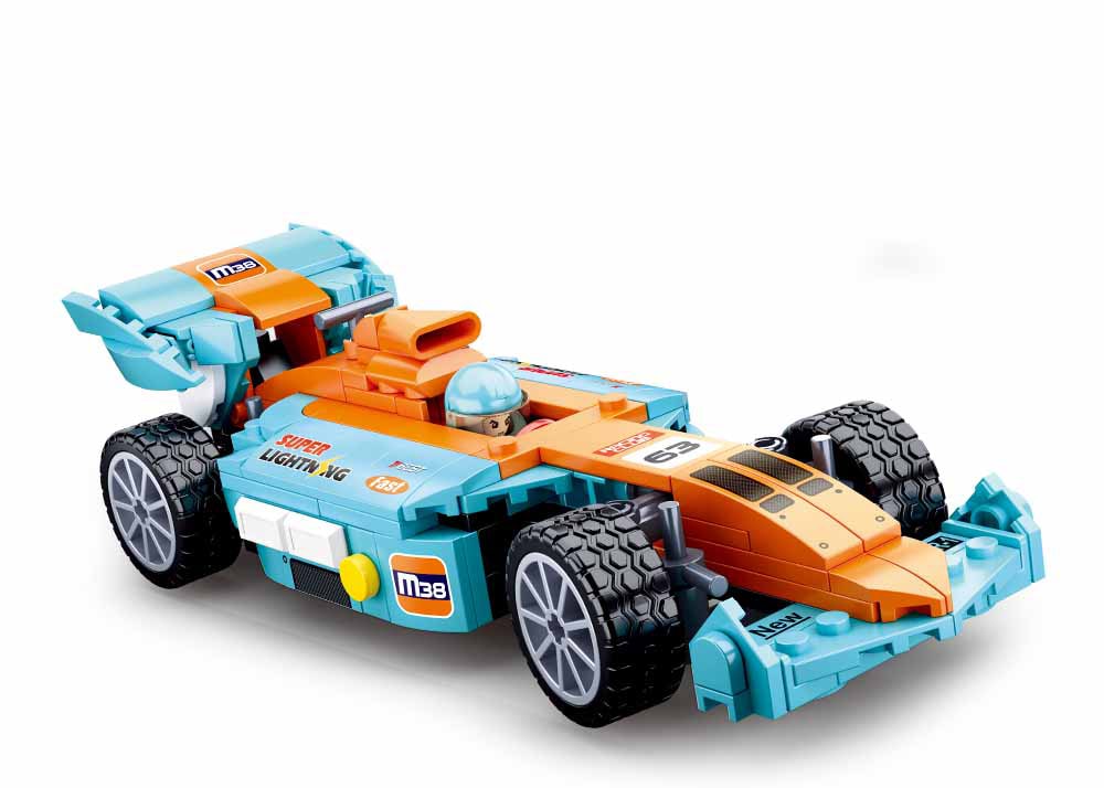 Racing Team Large Scale Race Car -221 Pieces (M38-B0763)
