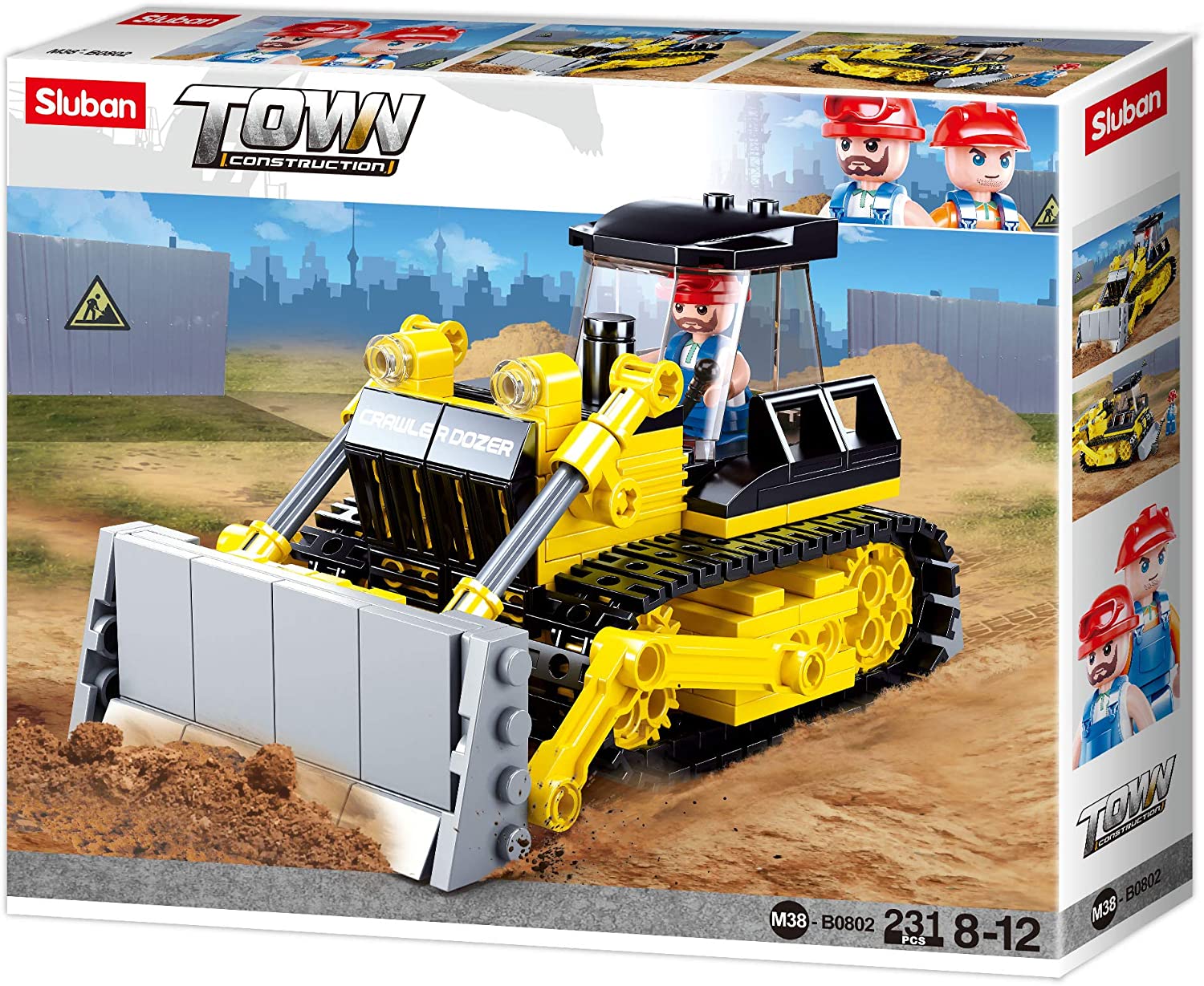 Bulldozer Construction Vehicle - 231 Pieces (M38-B0802)