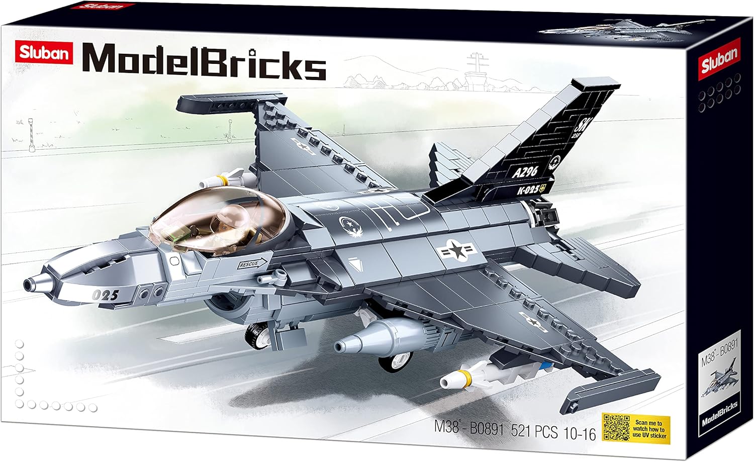F-16 US Fighter Jet - US Air Force (M38-B0891)