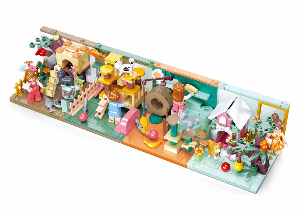 Mini Sets / Mini Pet Scene Building 8 sets in One Mega Pack - 868 Pieces (M38-B0919)