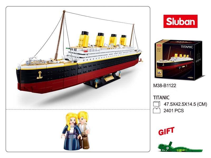 1/350 SCALE TITANIC MODEL KIT (65 cm / 25 in Long) - 2401 PCS (M38-B1122)