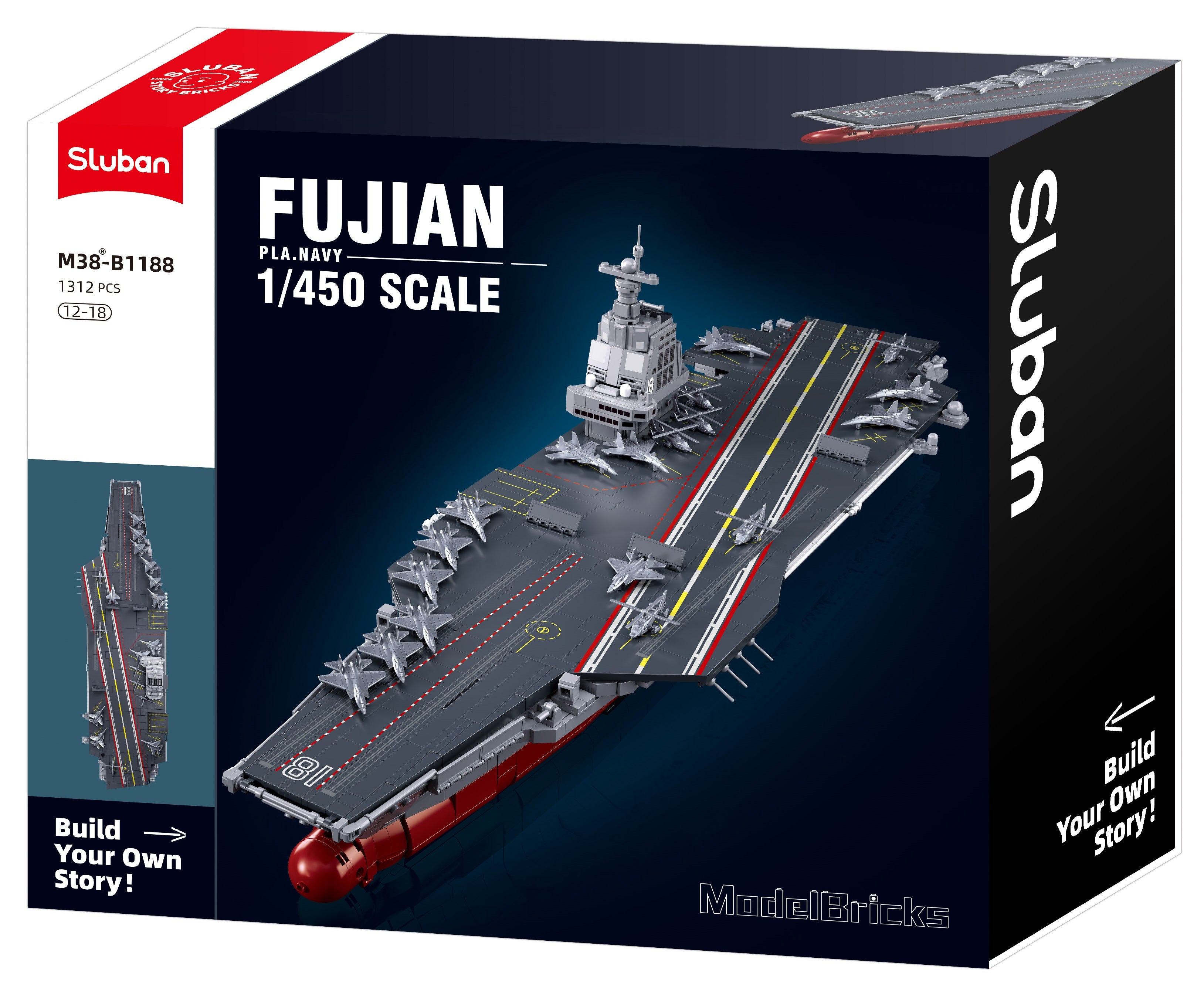 Aircraft Carrier Fujian 1/450 Scale (M38-B1188)